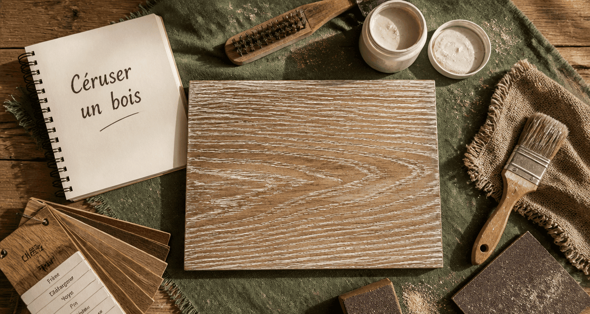 ceruser un bois planche chêne outils atelier