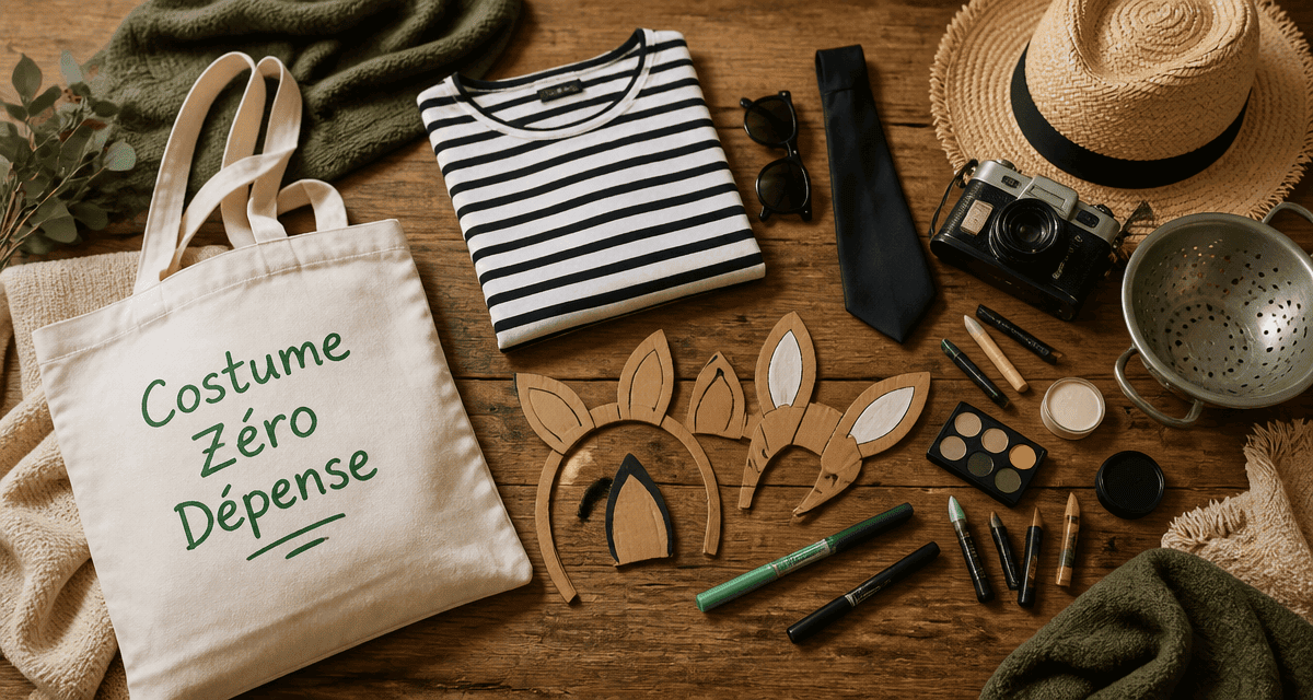 déguisement simple sans achat objets quotidiens