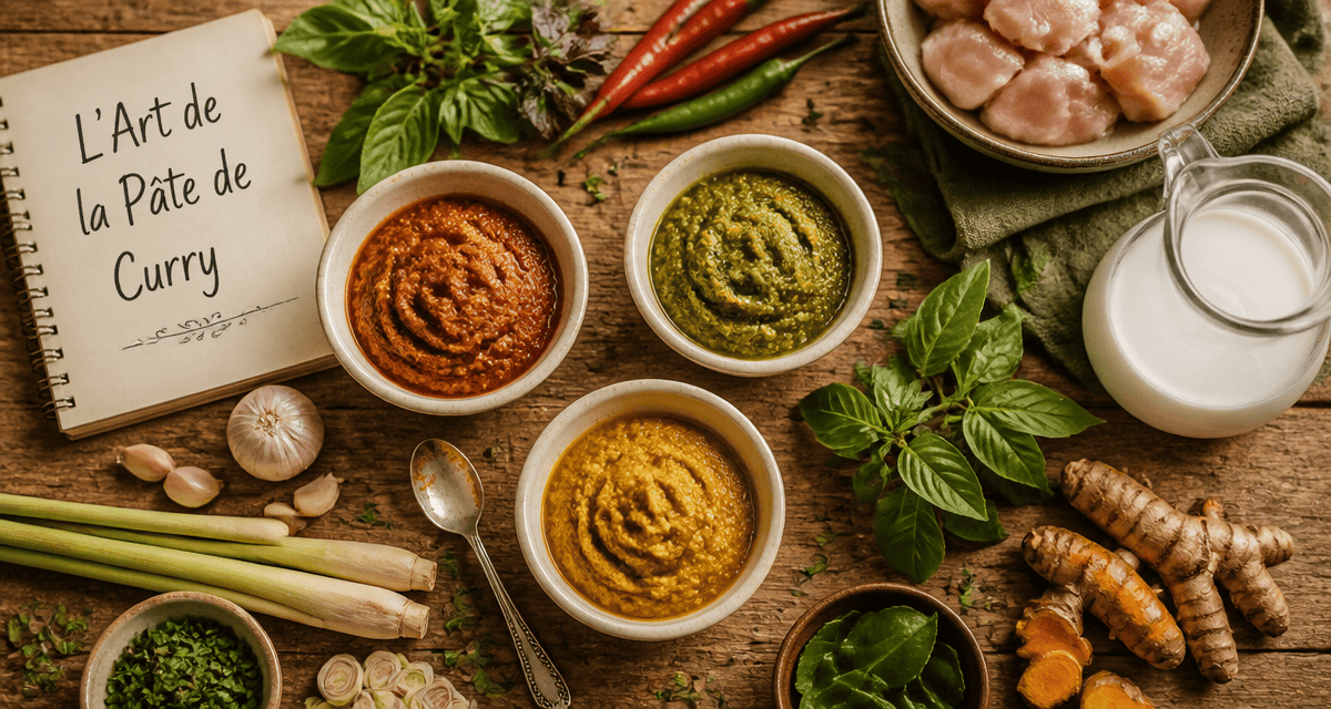 recette avec pate de curry trio rouge vert jaune ingrédients