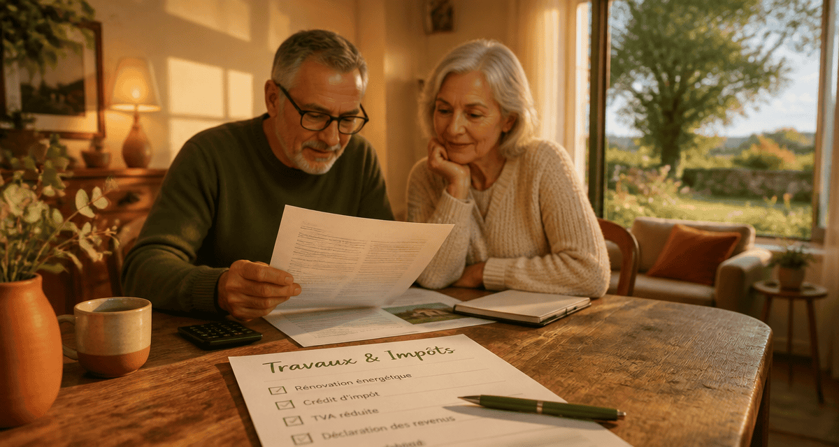 Travaux maison impots seniors documents