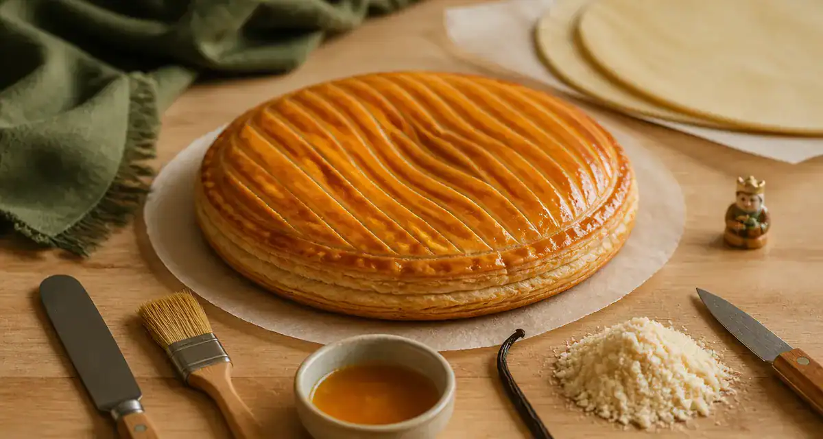 recette pour la galette des rois : feuilletage parfait et frangipane onctueuse