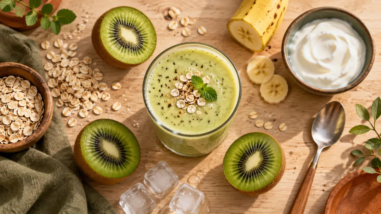 Que faire avec des kiwi : smoothie kiwi-banane avec kiwis trop mûrs