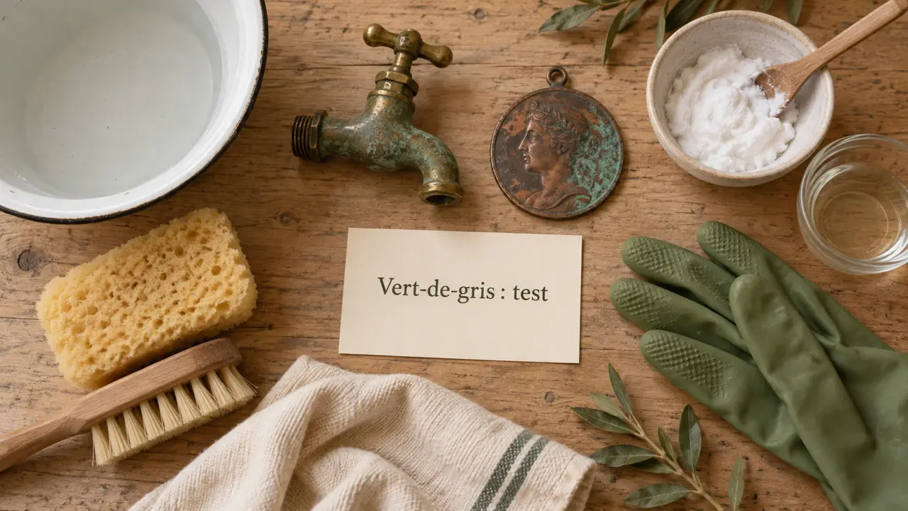 Comment enlever du vert de gris sans rayer le métal (laiton et cuivre)